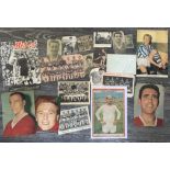 Manchester United 1960s Signed Magazine Pictures: