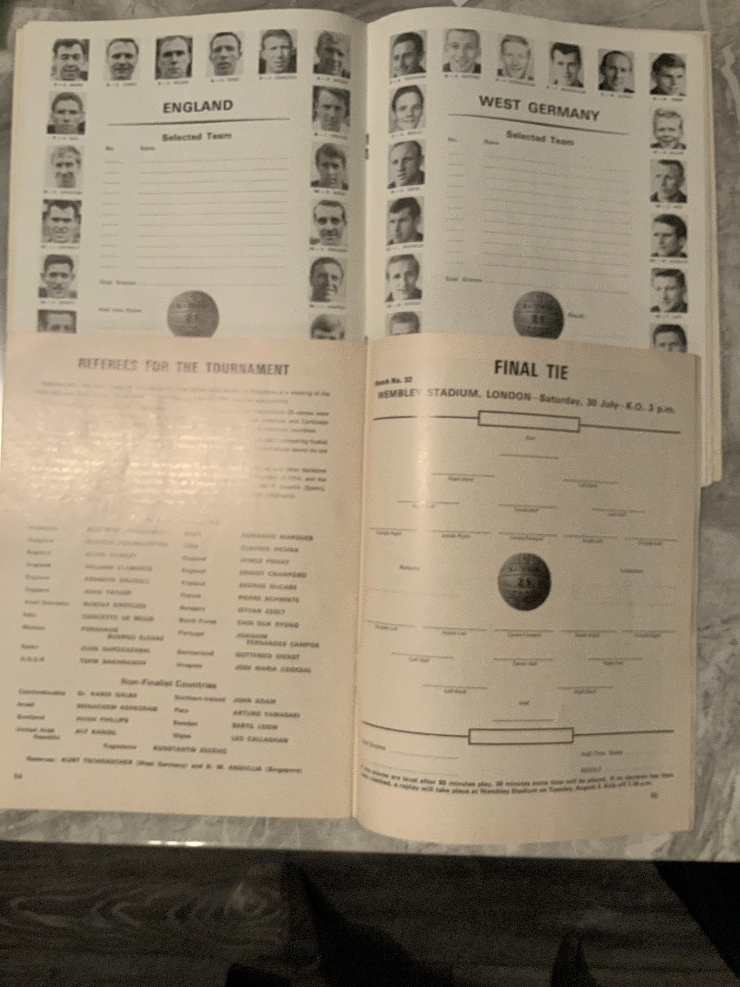 1966 World Cup Final Football Programme: Very good - Image 2 of 2