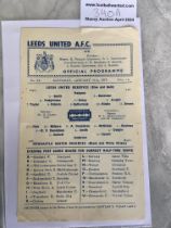 46/47 Leeds Reserves v Newcastle Football Programm