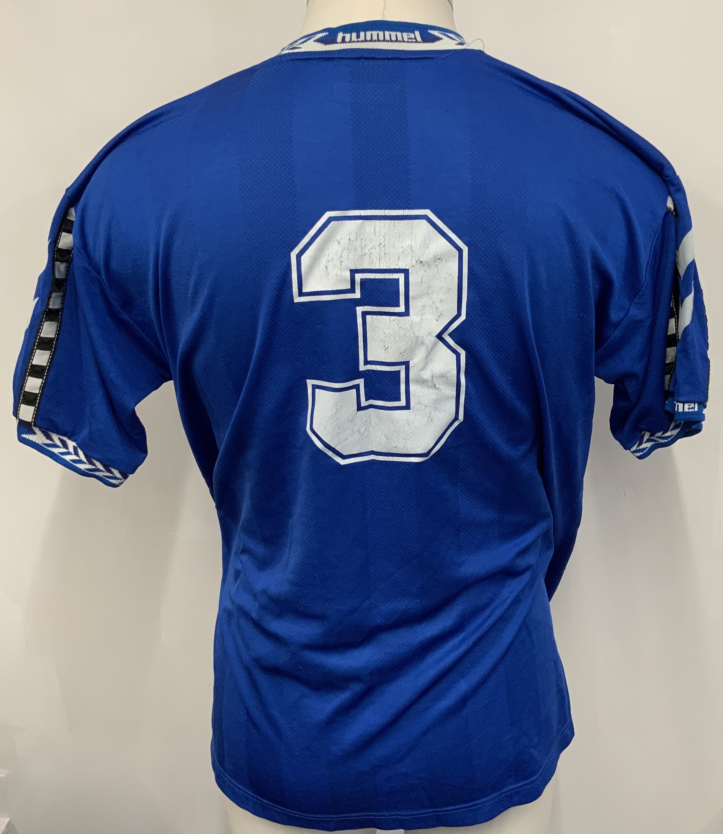 Greve ( Denmark ) Match Worn Football Shirt: Blue - Image 2 of 3