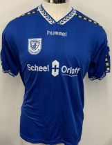 Greve ( Denmark ) Match Worn Football Shirt: Blue