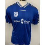 Greve ( Denmark ) Match Worn Football Shirt: Blue