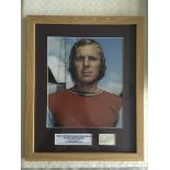 Bobby Moore West Ham Signed Framed Football Photo: