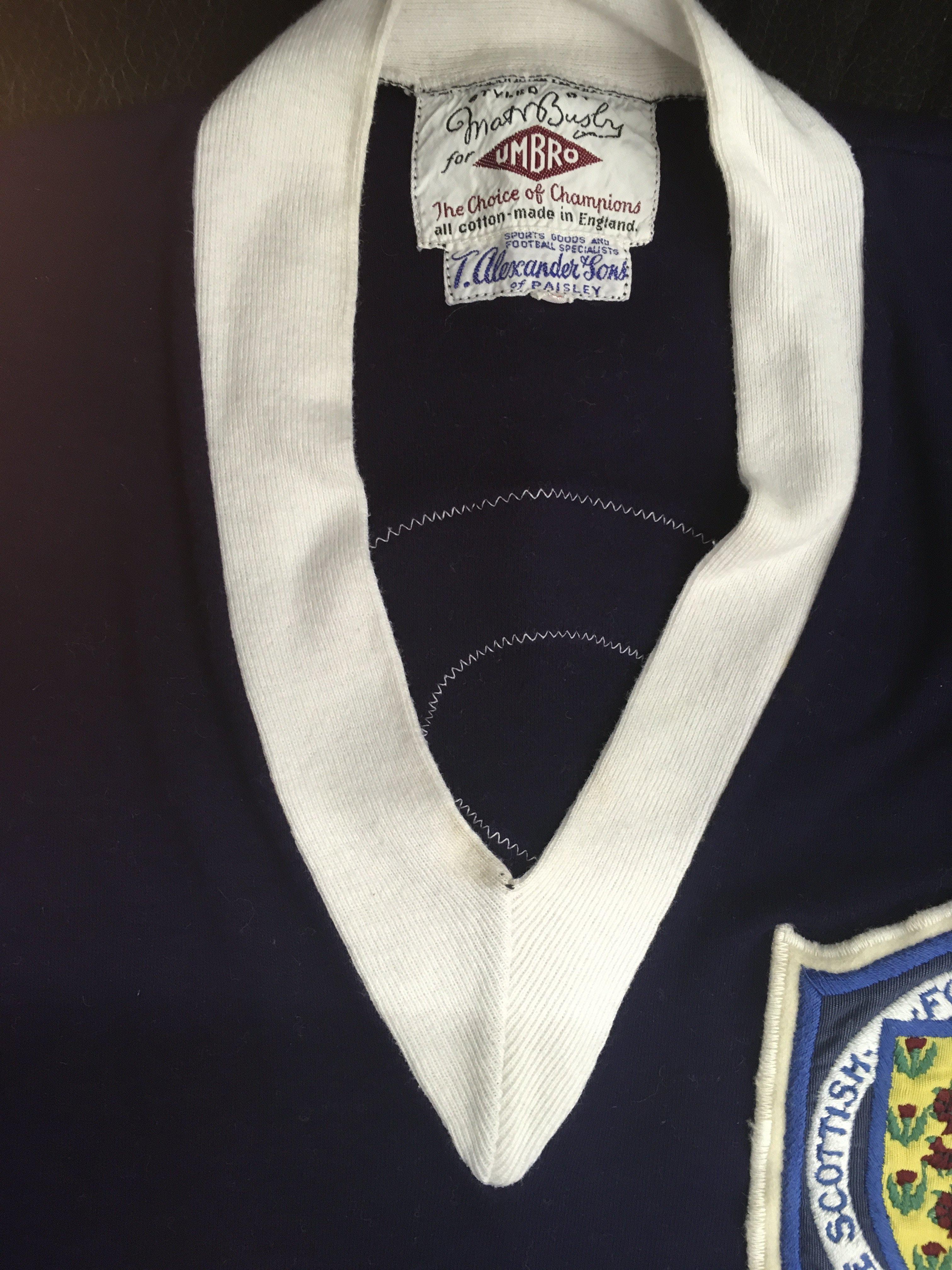 1960 Scotland John White Match Worn Football Shirt - Image 4 of 4