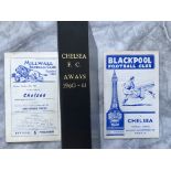 60/61 Chelsea Complete Away Football Programmes: A