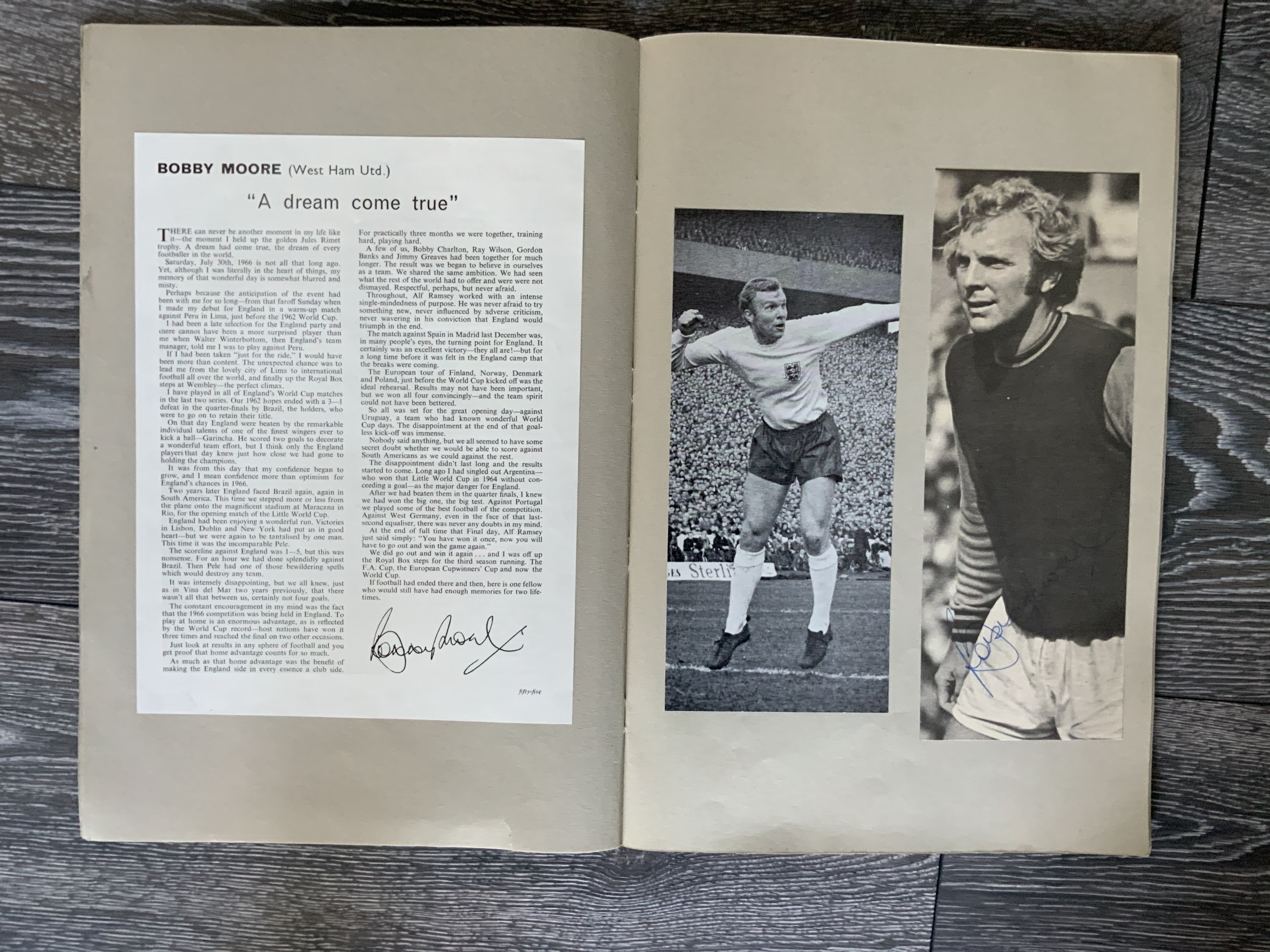 1966 World Cup England Fully Signed Scrapbook: Ori - Image 2 of 5