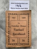 1927 - 1928 Tottenham Football Handbook: Excellent