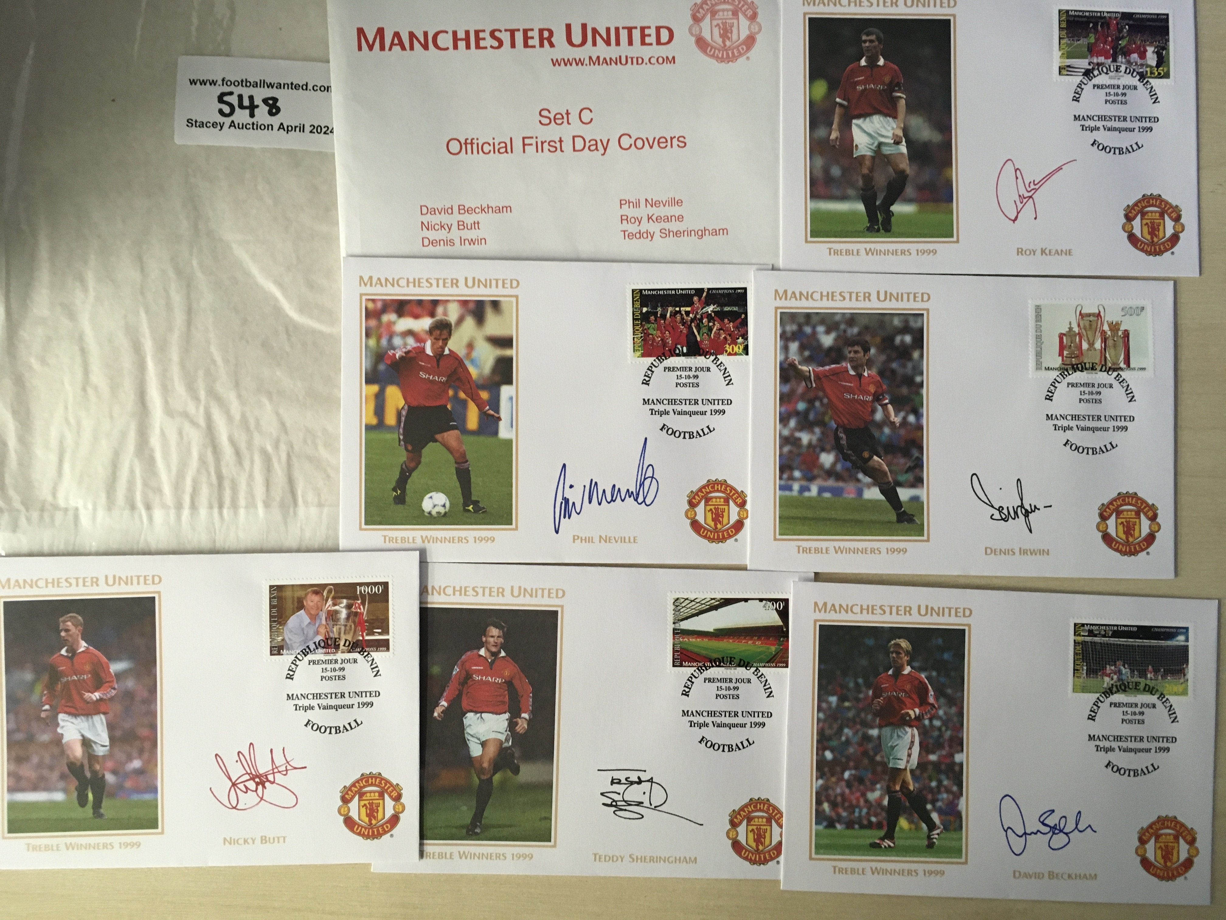 Manchester United 1999 Treble Season Signed First - Image 2 of 2