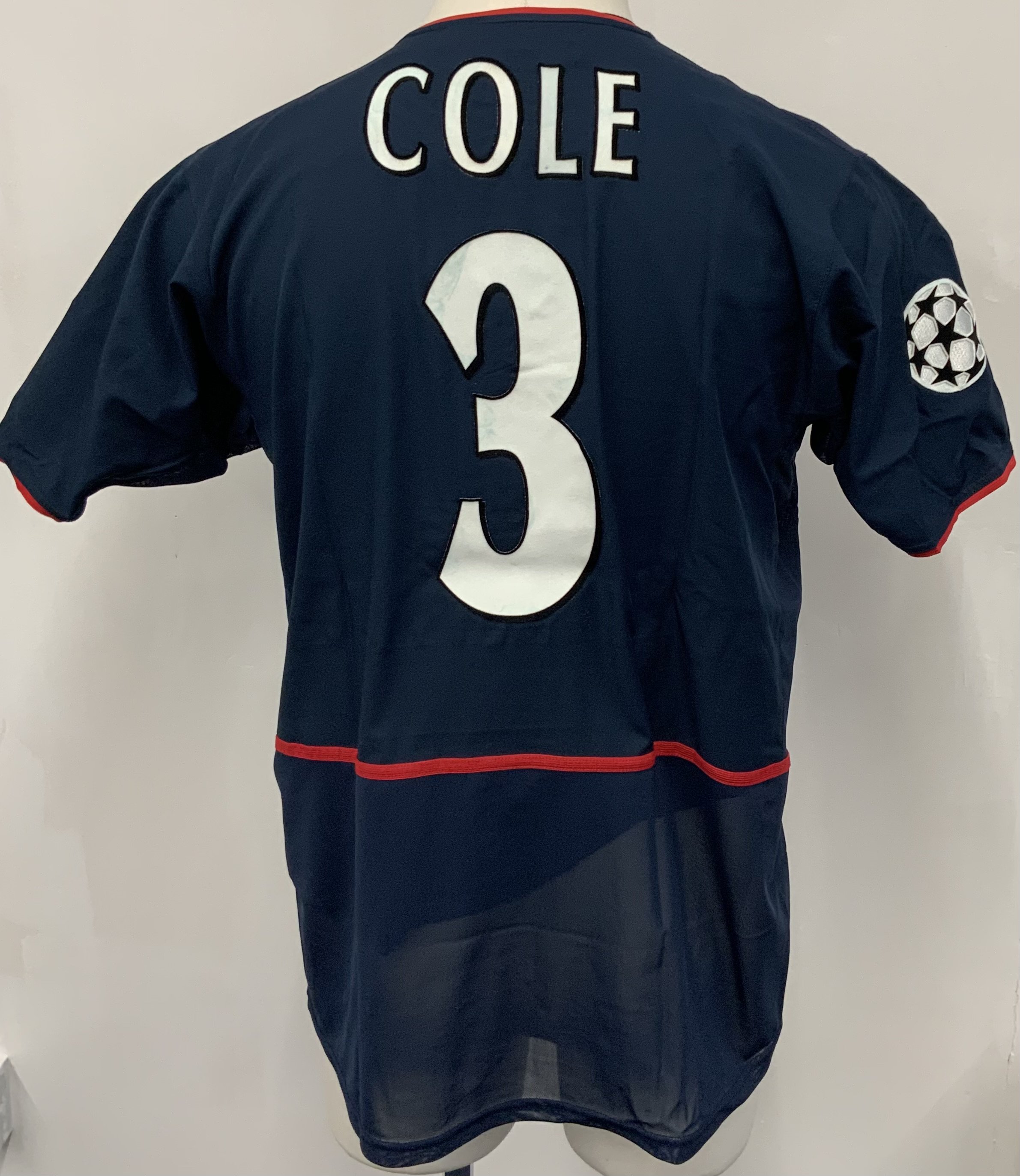 Ashley Cole Arsenal 02/03 Away Match Worn Football