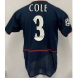 Ashley Cole Arsenal 02/03 Away Match Worn Football