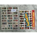 Topps 1981 Footballers Football Card Set: Complete