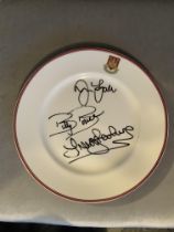 West Ham 1980 FA Cup Final Signed Football Plate: