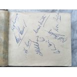 51/52 Arsenal Football Autograph Book: FA Cup fina