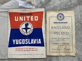 Football Programmes Of Matches Played At Mancheste