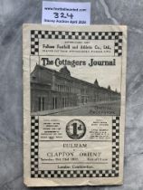 37/38 Fulham Reserves v Clapton Orient Football Pr