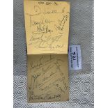Manchester United 57/58 Busby Babes Autograph Book