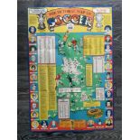BABS Cards Pictorial Map Of Soccer Football Poster