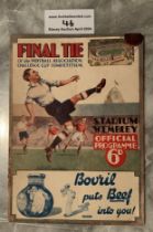 1932 FA Cup Final Football Programme: Arsenal v Ne