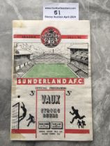 1955 FA Cup Semi Final Replay Football Programme: