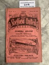 1921 - 1922 Sheffield United v Blackburn Rovers Fo