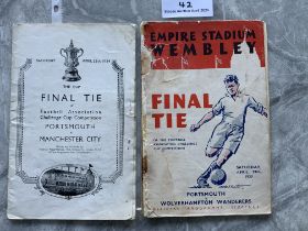 Pre War FA Cup Final Football Programmes: 1934 Por