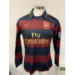 Arsenal 2007 - 2008 Match Issued Football Shirt: 3