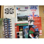 England International Football Programmes: Mainly