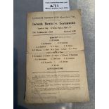 1919 - 1920 London Senior Cup Semi Final Football