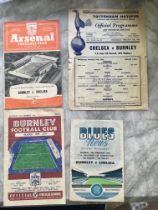 55/56 Burnley v Chelsea FA Cup Football Programmes