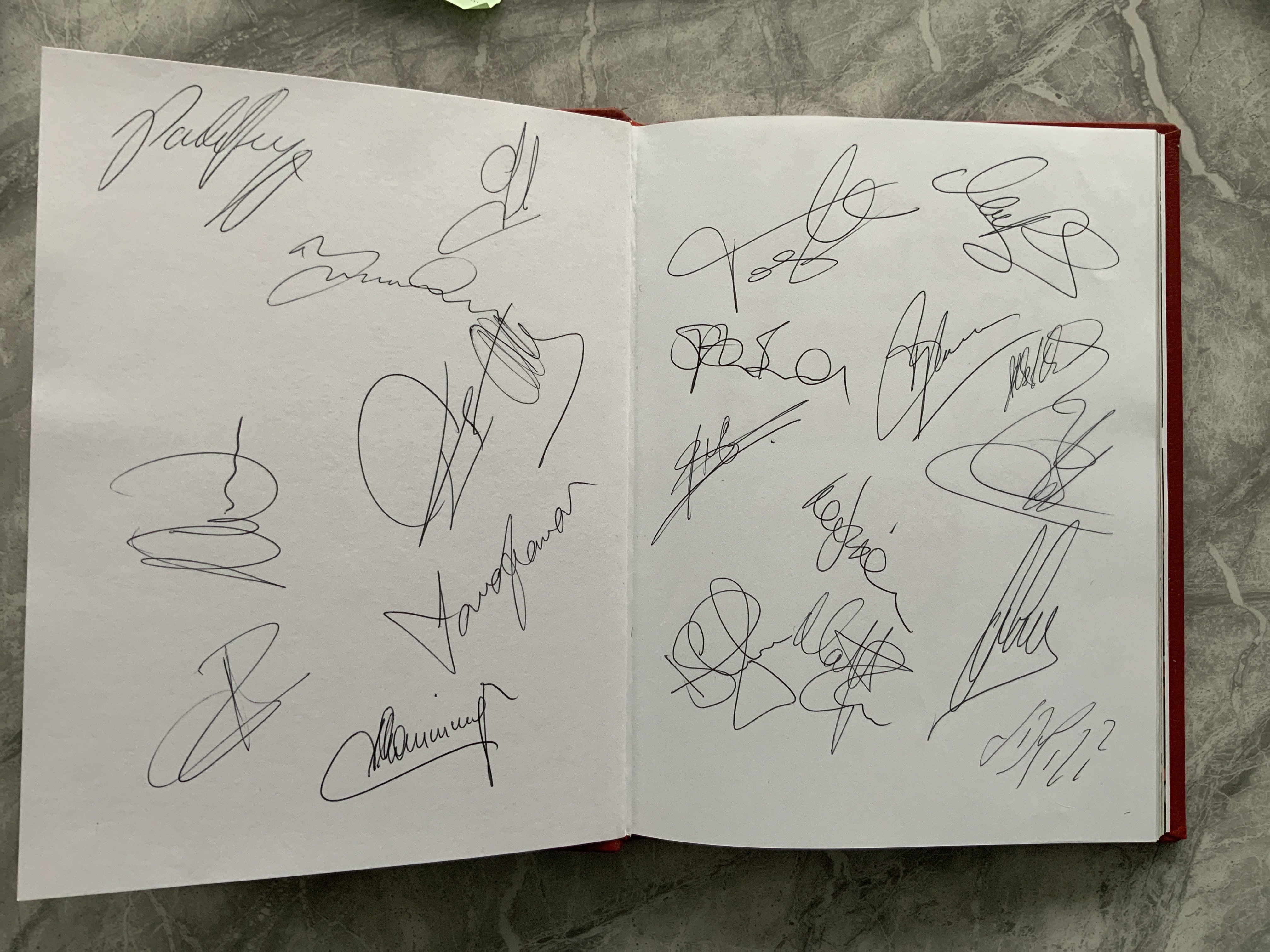 Arsenal 97/98 Fully Signed Double Team Book: The O