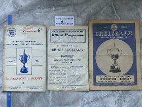1940s Amateur Cup Football Programmes At Chelsea: