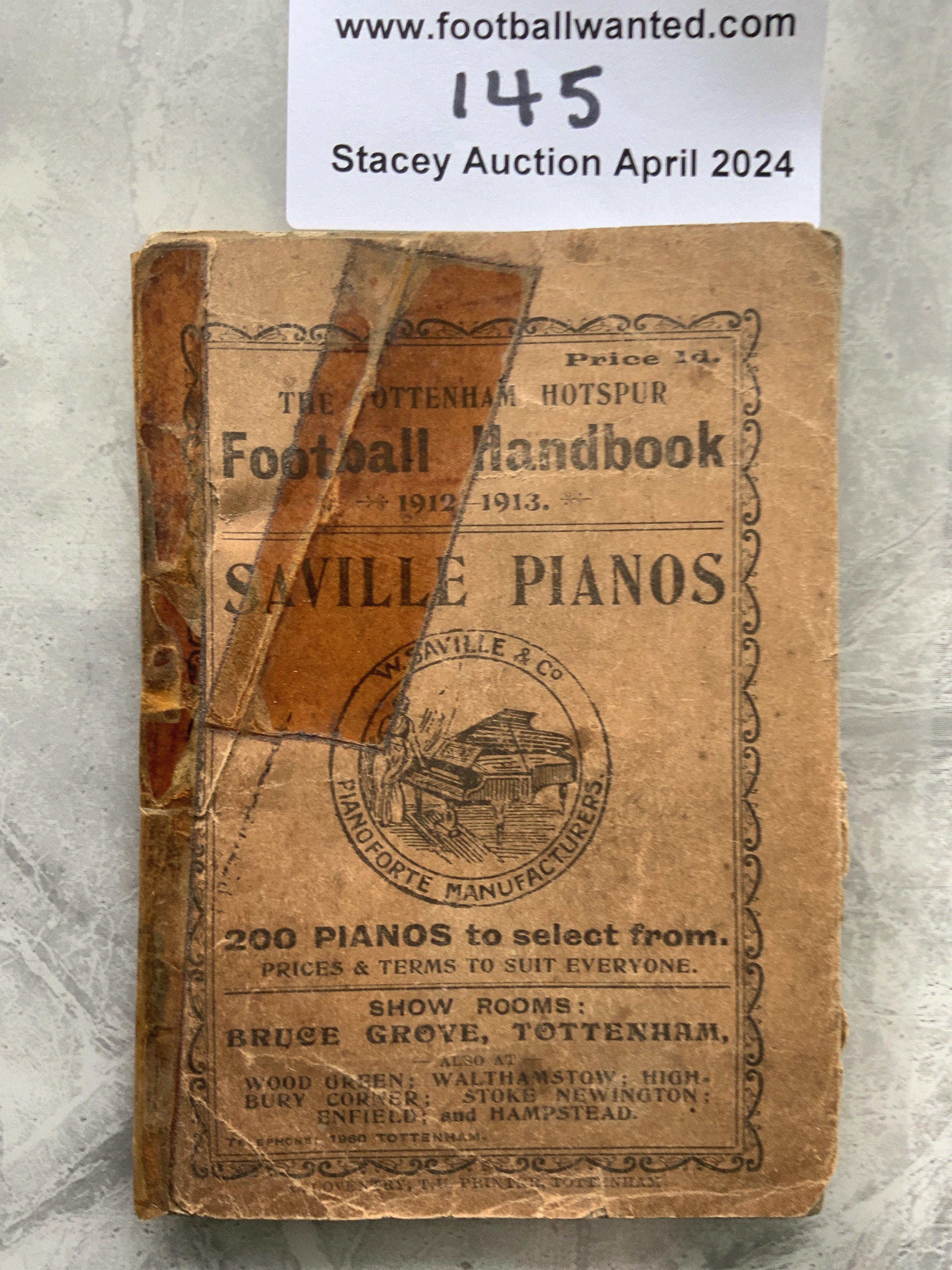 1912 - 1913 Tottenham Football Handbook: Complete