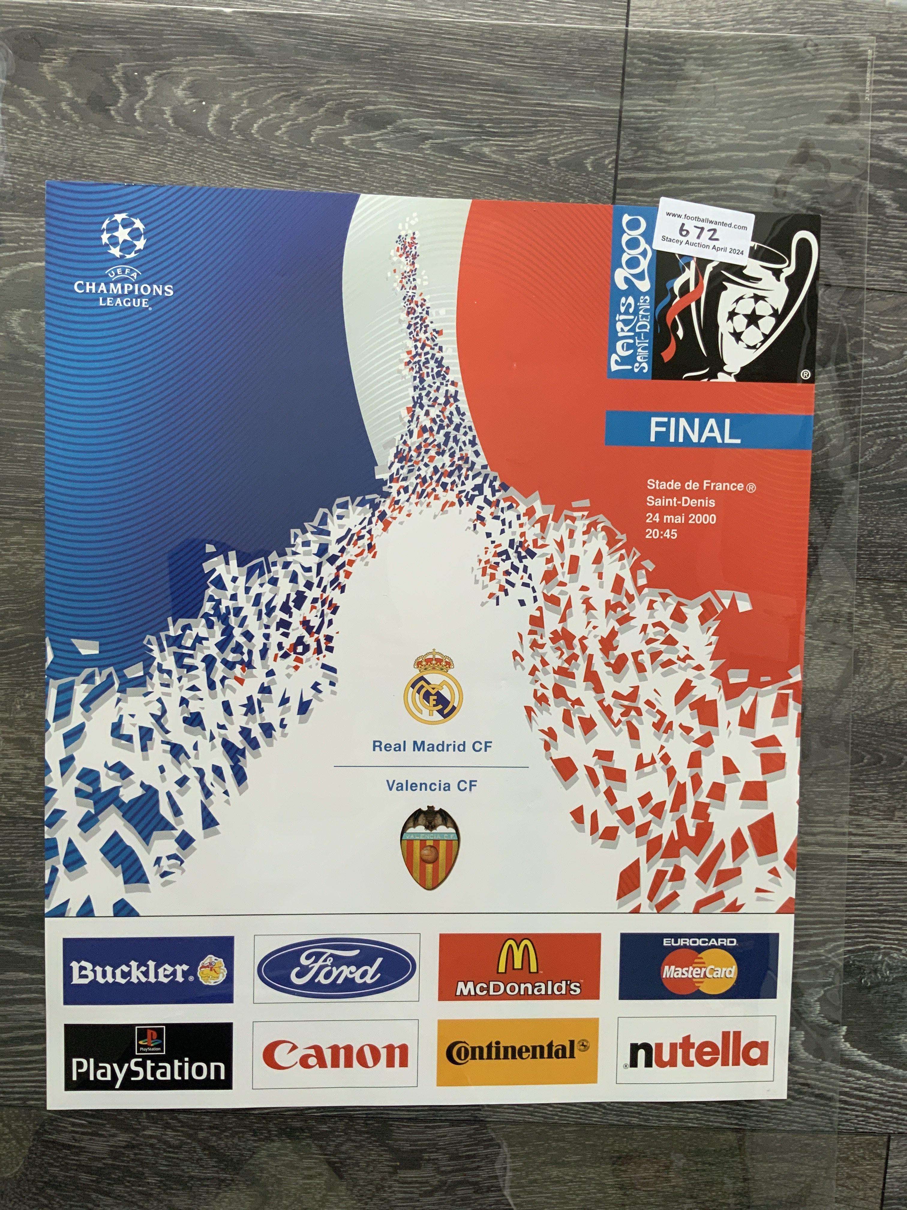 2000 Champions League Football Final Adverting Pos
