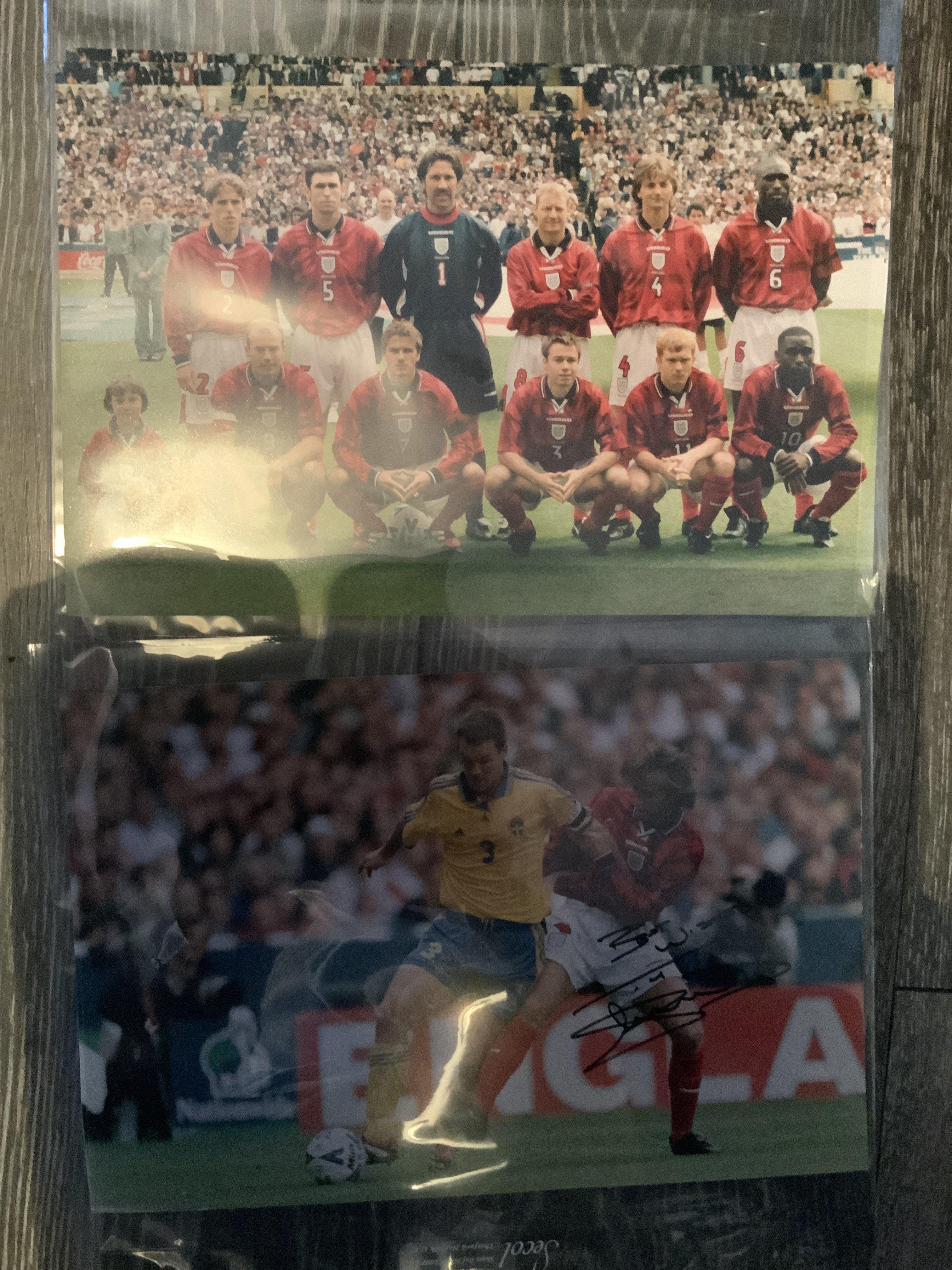 Tim Sherwood 1999 England Match Worn Football Shir - Image 4 of 4