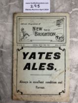 1924 - 1925 New Brighton v Ashington Football Prog