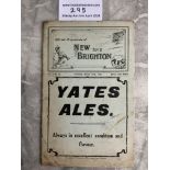 1924 - 1925 New Brighton v Ashington Football Prog