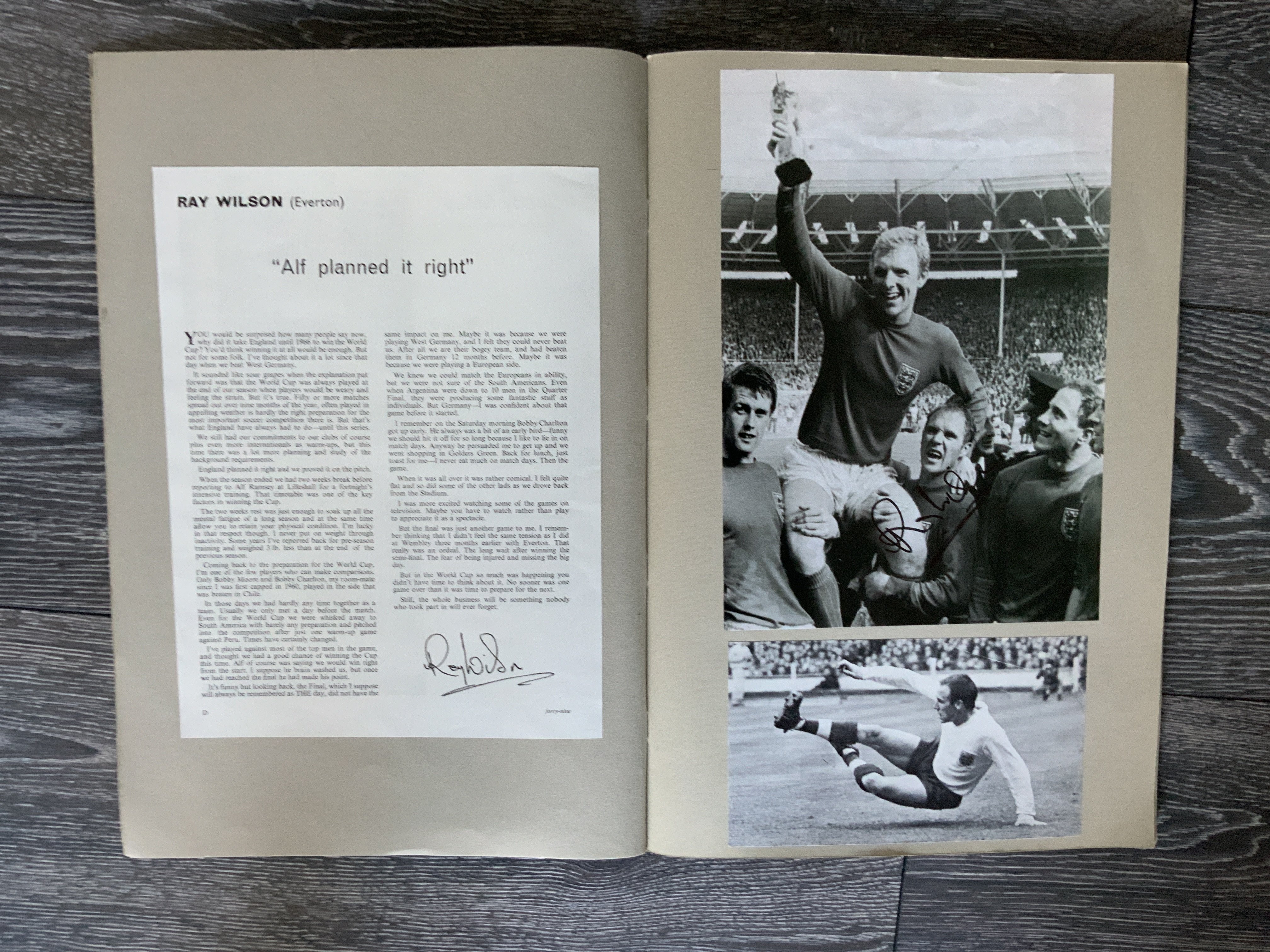 1966 World Cup England Fully Signed Scrapbook: Ori - Image 3 of 5