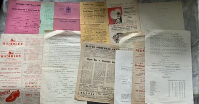 1950s Non League Football Programmes: Includes res