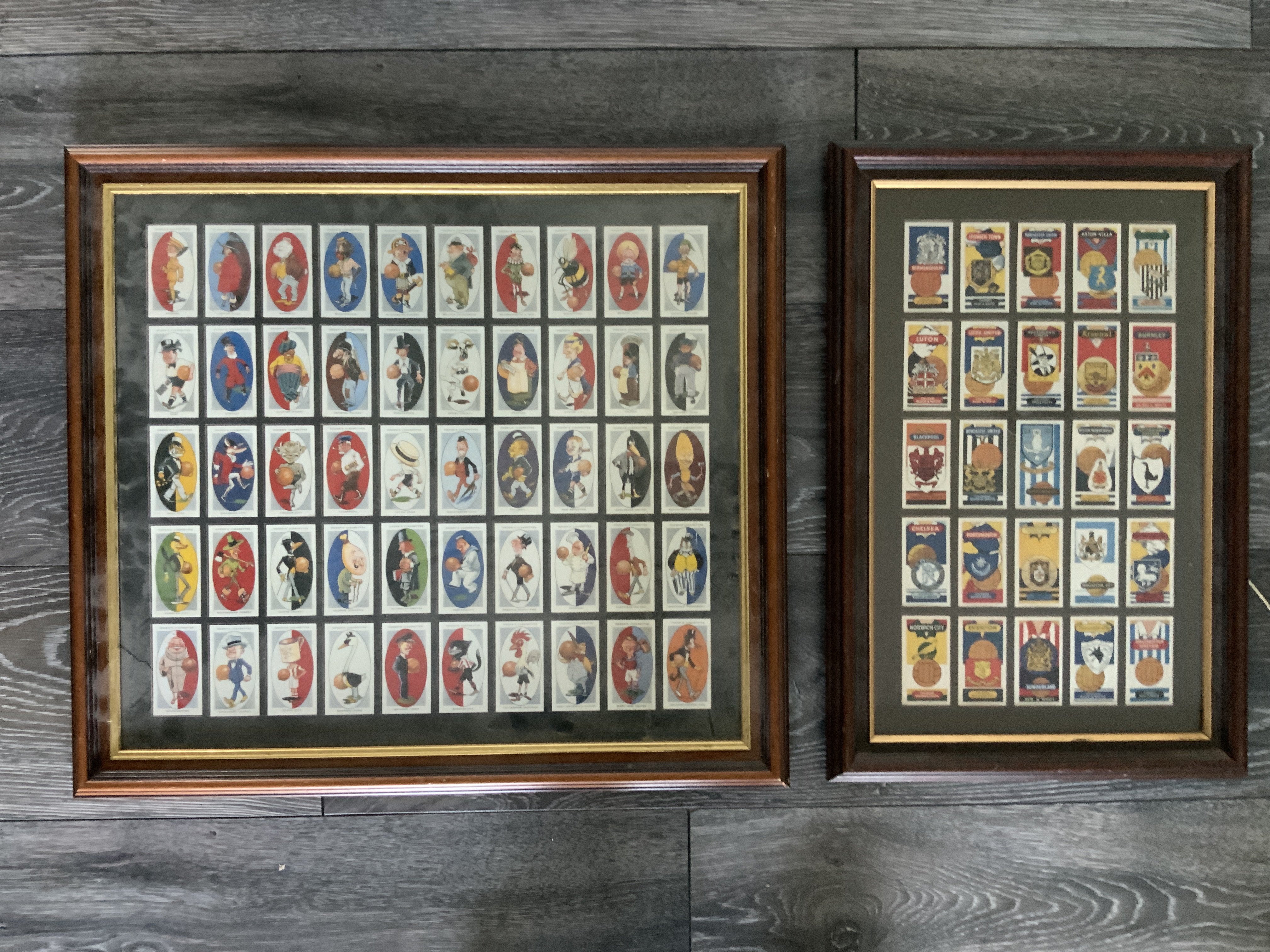 Football Card Framed Sets: Complete sets of 50 AFC