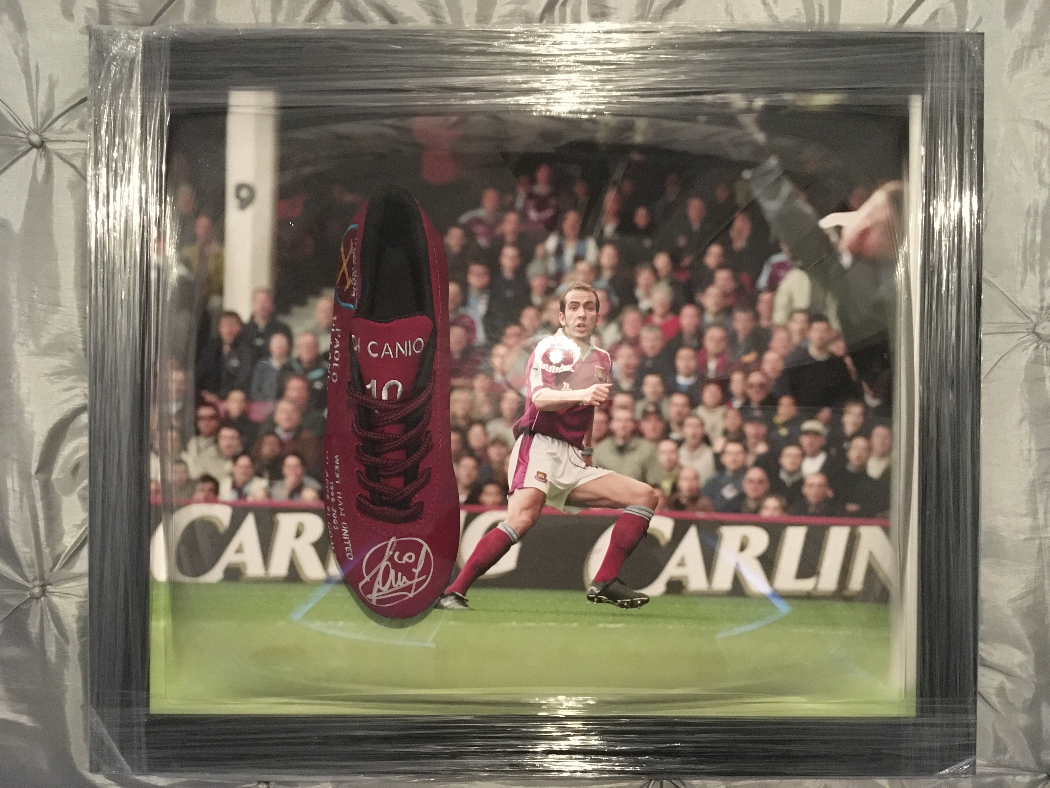 Di Canio West Ham Famous Goal Signed Framed Boot: