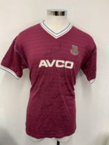 West Ham Signed Football Shirts: 85/86 Avco retro