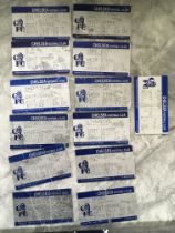 86/87 Chelsea Home Football Tickets: Mainly league