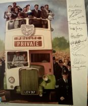 1961 Tottenham Double Winners Signed Football Prin