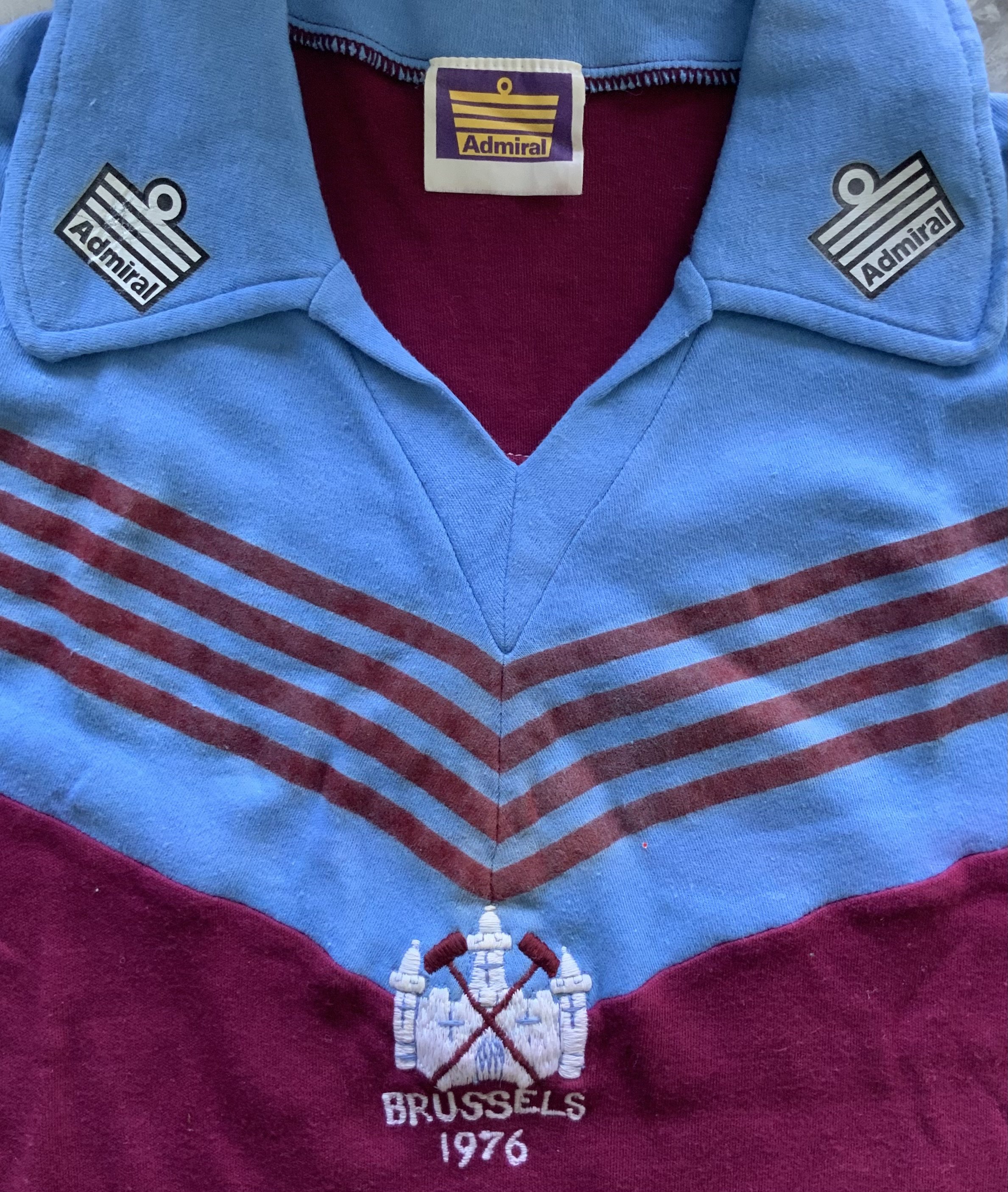 West Ham 1976 ECWC Final Match Worn Football Shirt - Image 3 of 4