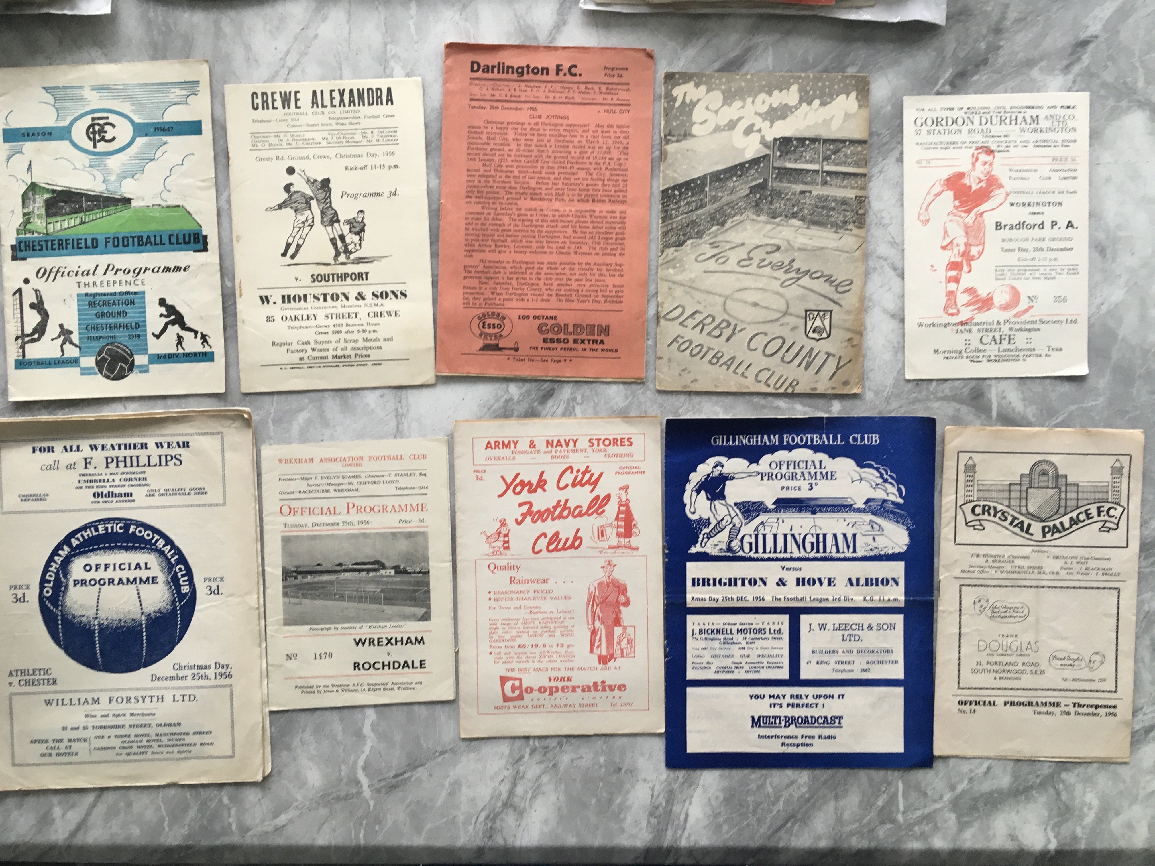 56/57 Christmas Day Football Programmes: 25 from 5 - Image 2 of 4