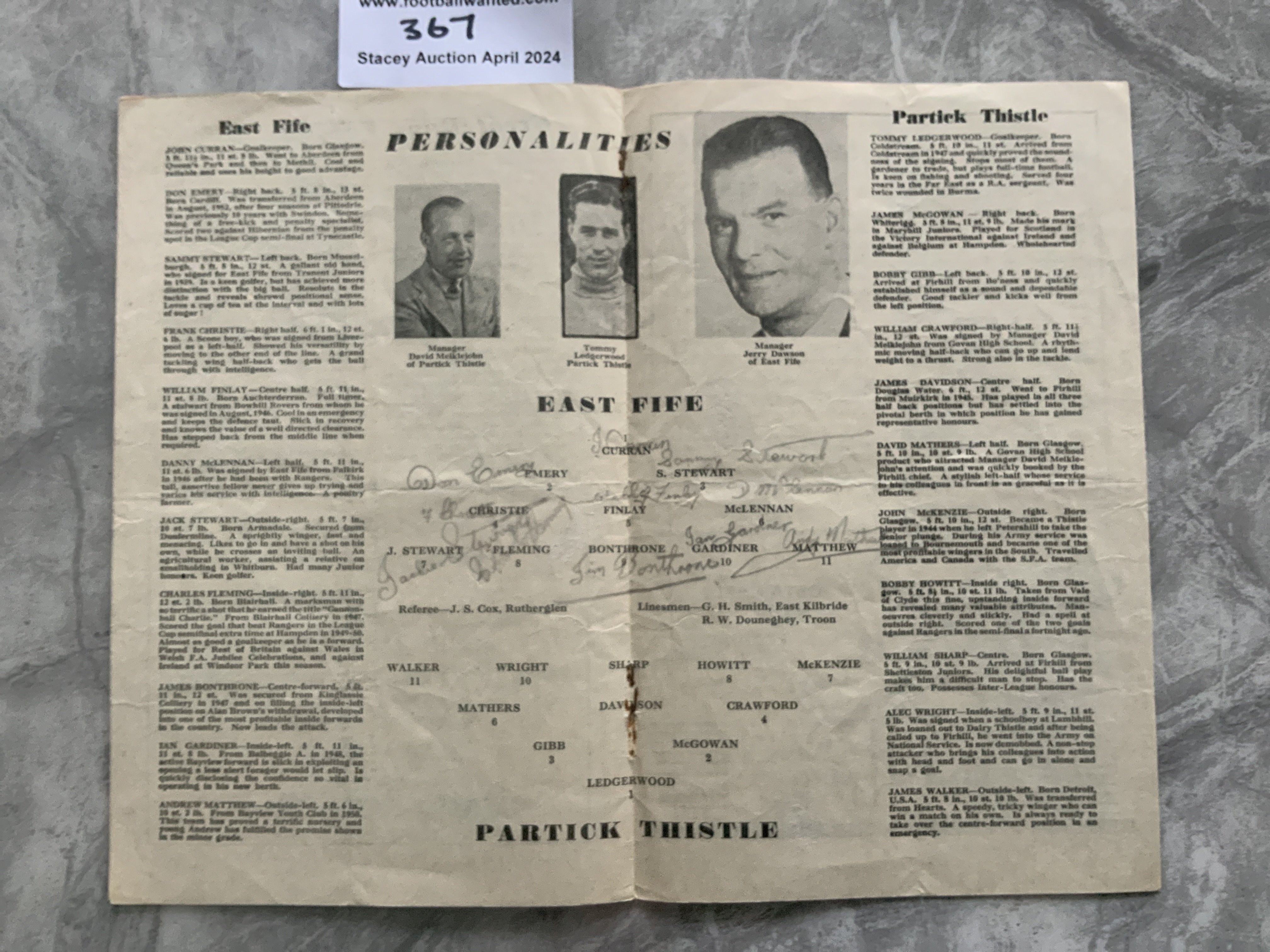 1953 Scottish League Cup Final Football Programme: - Image 2 of 2