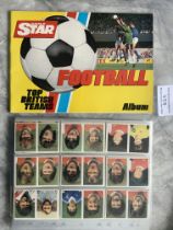 1981 Daily Star Uncut Set Of Football Cards: Compl