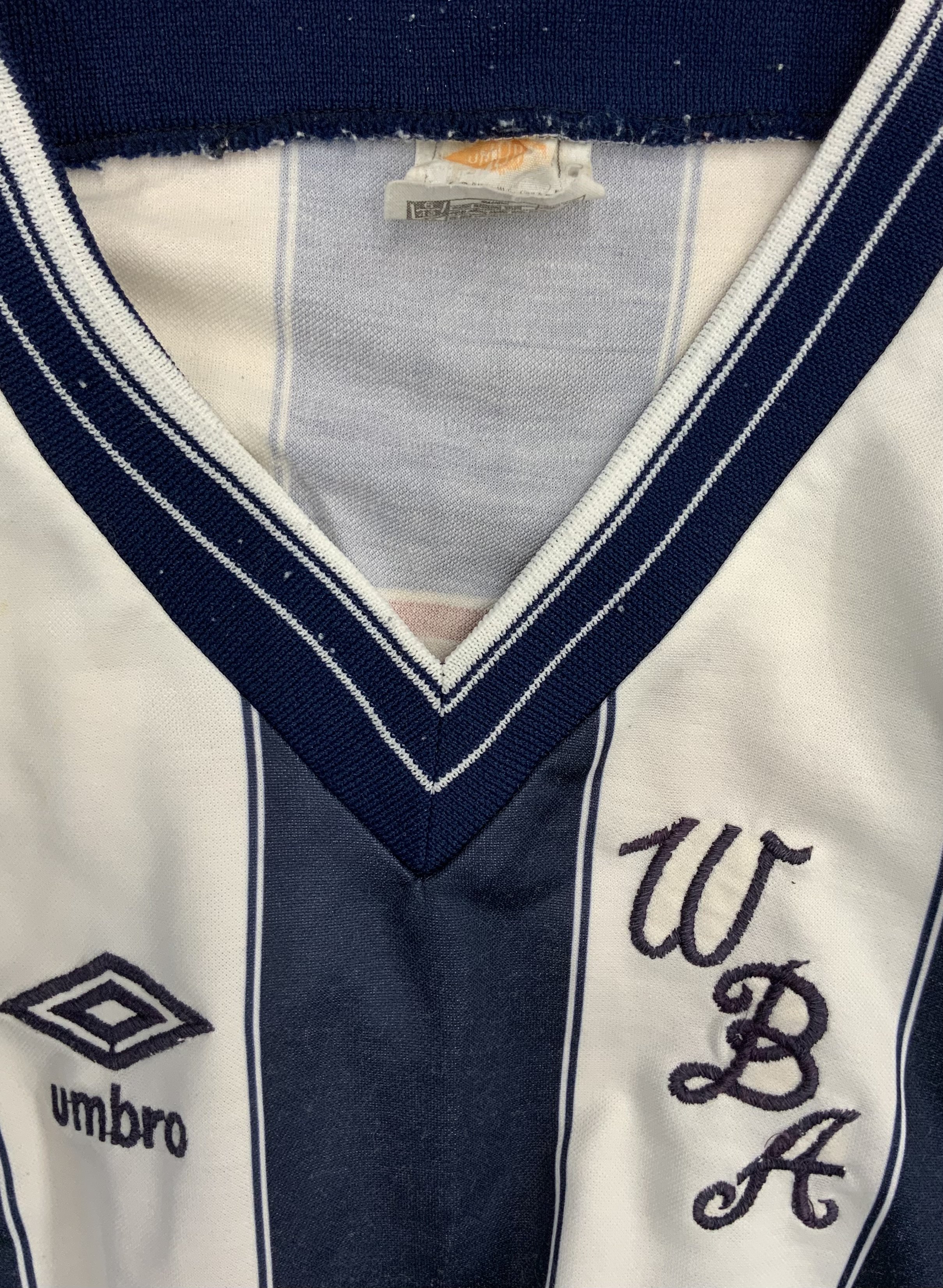 West Brom 1982 - 1983 Match Worn Home Football Shi - Image 3 of 3