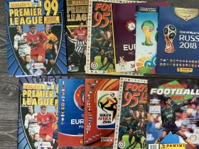 Football Sticker Albums: All incomplete to include