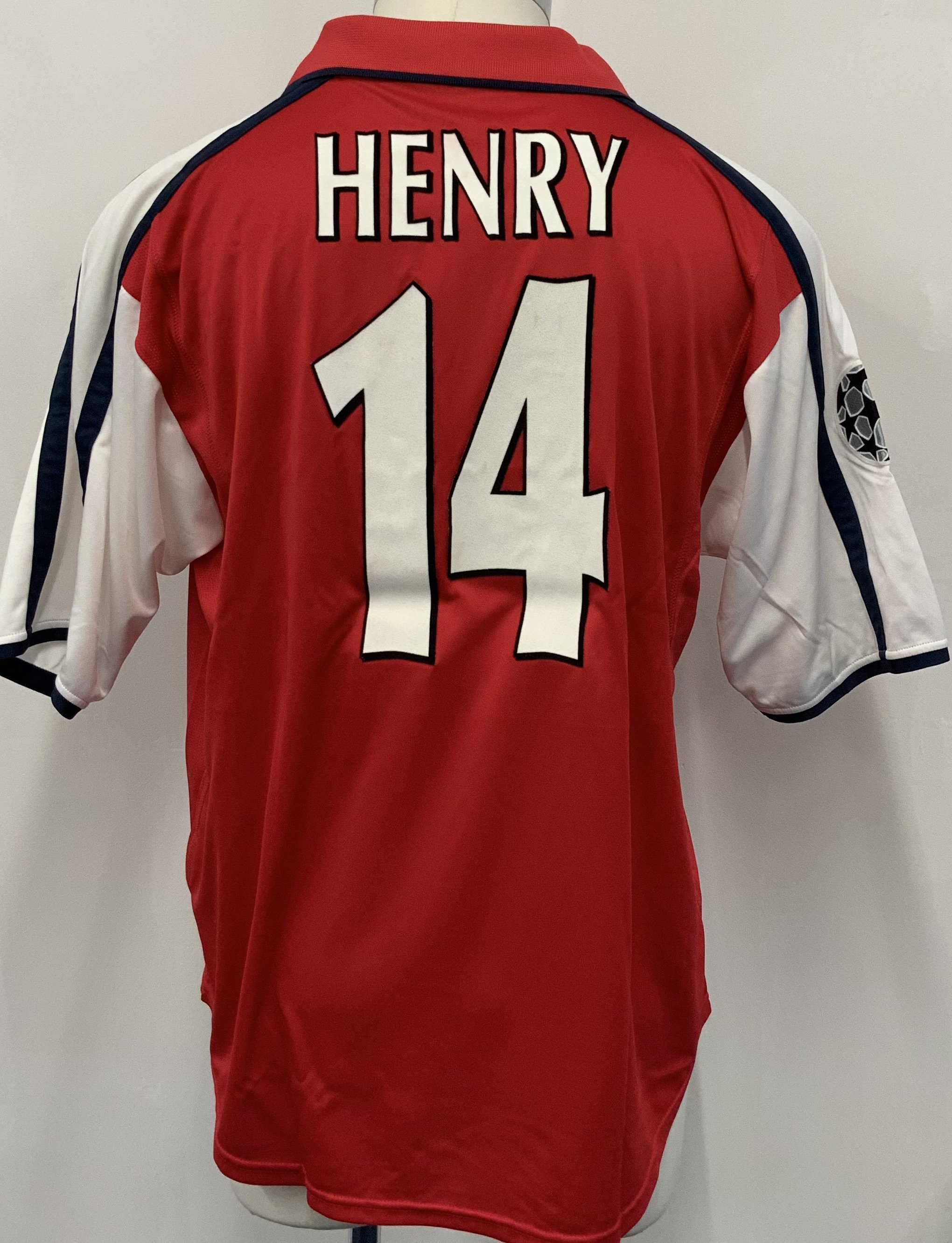 Henry Arsenal 2000 - 2001 Match Worn Football Shir